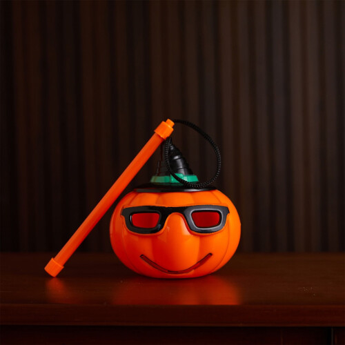 Halloween pumpkin LED lantern with funny expressions,