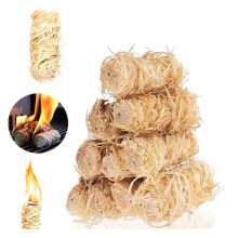 Natural Wood Fire Starters – Weather-Resistant, Easy-Light, Long-Burning for Grill, Pizza Oven & BBQ | Compatible with Outdoor Cooking