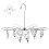 Space Saving Laundry Drying Rack with Clips for Socks Towels and Underwear 4