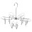 Space Saving Laundry Drying Rack with Clips for Socks Towels and Underwear 5