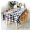 PEVA Disposable Tablecloth 54 x 108 in Checkered Waterproof 1