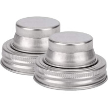 Coperchi per barattoli in acciaio inox a bocca larga (2,91"), 2 pezzi