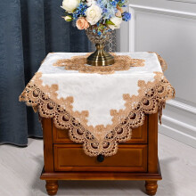 Square Polyester Tablecloth for Bedside & Coffee Tables