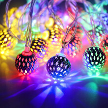 Moroccan Globe String Lights 10FT 20LED Battery Powered