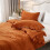 Queen Pillow Covers 20x30 in Caramel Ruffle Design 4