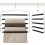 5-Tier Swing-Arm Pants Hanger – Metal, Space-Saving, Black 1