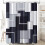 Geometric Polyester Shower Curtain 72x84 in with 12 Hooks 1