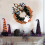 Guirlanda de Halloween de juta com fantasma laranja e preta, 45 cm (18 polegadas) 2