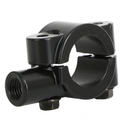 Motorcycle Handlebar Mirror Mount 10mm 2pcs Aluminum Black 2