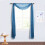 Organza gardinpanel marineblå 5,6 meter 1