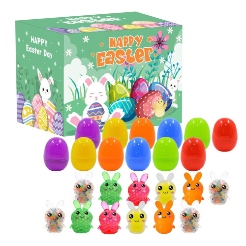 12-Pack Easter Bunny Stress Balls – Silicone