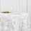 Round Satin Tablecloth with Raised Rosettes, 120 in 4