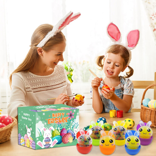 12-Pack Easter Bunny Stress Balls – Silicone 2