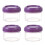 35ml Clear Plastic Storage Jars with Airtight Lids (4 Pack) 2