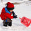 Pá de neve dobrável para carro, 65 x 22 cm (25,6 x 8,7 polegadas) 4