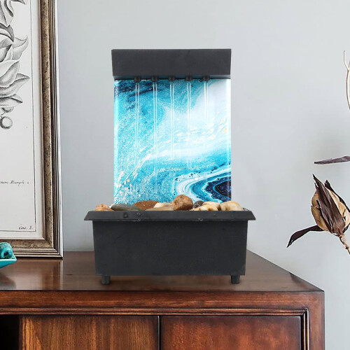 Fonte de mesa de pedra com LED - Decoração Zen para mesa 1
