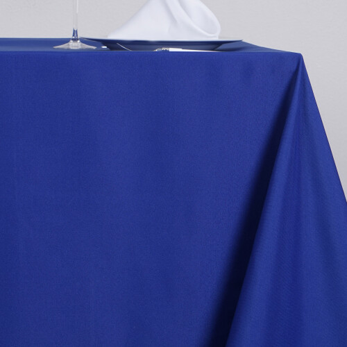 Royal Blue Square Tablecloths 90 x 90 in Polyester 6 Pack 1