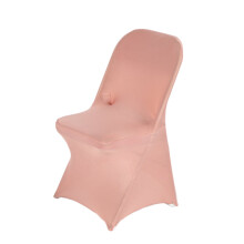 Dusty Rose Spandex Folding Chair Covers (12 Pack)