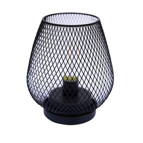 Metal LED Lantern Table Lamp Battery Powered 1
