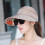 Women's Lightweight Polyester Sun Hat with Ponytail Opening 2