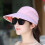 Women's Lightweight Polyester Sun Hat with Ponytail Opening 3