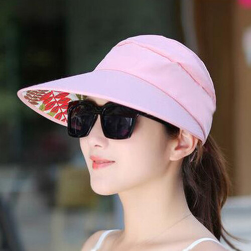 Women's Lightweight Polyester Sun Hat with Ponytail Opening 2