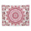 Rosa Boho Mandala-teppe 102x76 cm 5