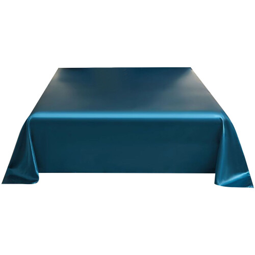 Beddengoedset van ijzijdesatijn, queensize, donkerblauw 1