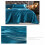 Beddengoedset van ijzijdesatijn, queensize, donkerblauw 4