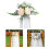 Artificial Rose Chair Back Swag with Silk Ribbon 5
