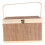 Bamboo Storage Basket with Lid, 32x22x20cm 4