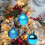 Sky Blue Mini Christmas Ball Ornaments Plastic 24pcs 6