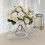 Silk Peony Rose Hydrangea Bouquets 12 in 2 Pack 5