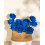12pcs Royal Blue Artificial Roses with Stems 4