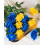 12pcs Royal Blue Artificial Roses with Stems 5