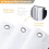 Geometric Polyester Shower Curtain 72x84 in with 12 Hooks 4