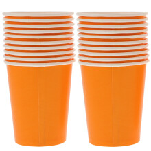 Orange Paper Craft Cups for Kids – 100 pcs