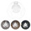 Clear Glass Globe Lamp Shade 12 cm for G9 Ceiling Lights 1