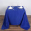 Royal Blue Square Tablecloths 90 x 90 in Polyester 6 Pack 1