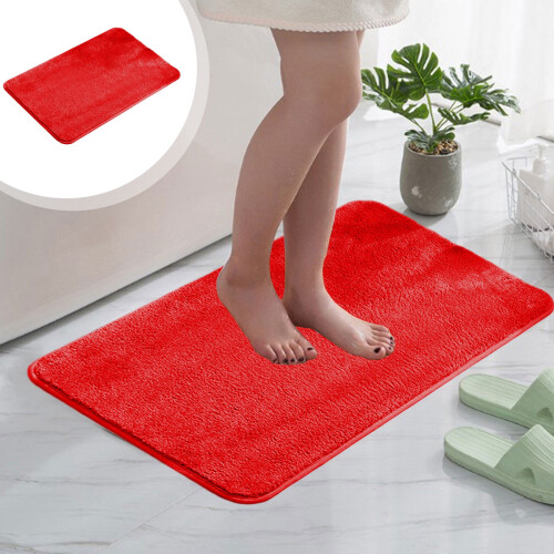 Microfiber Bath Mat 76 x 51 cm Non-Slip Absorbent 2