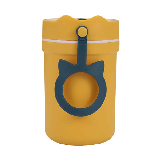 Microwave-Safe Soup Mug with Built-in Spoon, 300ml