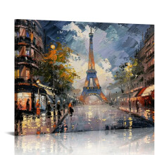 Paris Eiffelturm Leinwandbild 20x16 Zoll