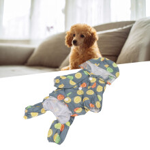 Hund mit Kapuze Reflektierender Regenmantel S Polyester D-Ringe