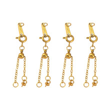 Mehrzweck-Verlängerungskette für Schmuck aus Edelstahl-Gold 3cm