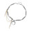 Collier pendentif croissant de perles polyvalent pour femmes, 1