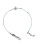 Bijoux étoile à quatre points, fermoir réglable, ornement-Bleu 1