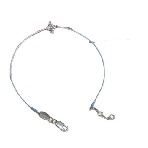 Bijoux étoile à quatre points, fermoir réglable, ornement-Bleu