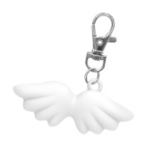 Lip Balm Keychain Caps Fashionable Key Holder Functional-White