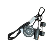 Workout-stijl afneembare gewichtsplaat sleutelhanger zachte-SS3