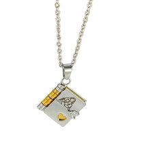 Collier avec pendentif de livre de chapitre de chaîne de cou-SS2